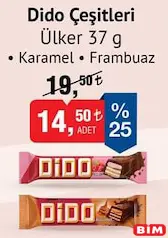 ÜLKER DİDO GOFRET ÇEŞİTLERİ 37 G ÜLKER DİDO GOFRET ÇEŞİTLERİ 37 G